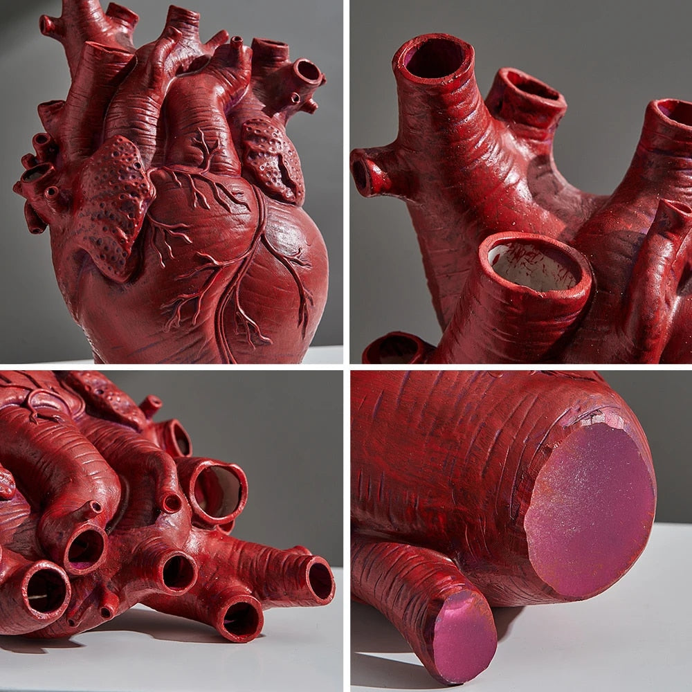 Heart Dry Plants Artificial Vase