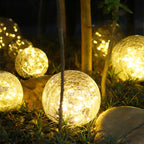 Lumora Solar Garden Light | Warm White LED Light | Automatic & IP65 Waterproof | Broken Glass Design