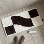 Wavy Grid Mini Rug