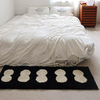 Black & White Abstract Narrow Rug