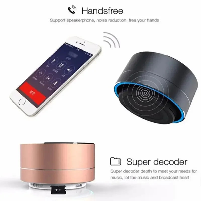 Soundory Mini Bluetooth Speaker | Compact & Powerful | TF/USB | For Travel & Everyday Use