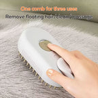 Steam comb for silky fur in dogs & cats