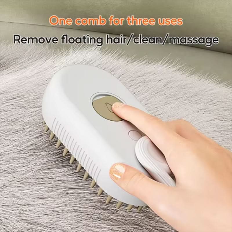Steam comb for silky fur in dogs & cats
