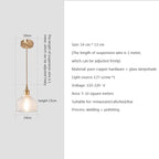 Nordic Brilliance Transparent Glass Pendant Lamp