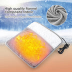 WarmStep Electric Foot Heating Mat | USB Heated Foot Warmer | Soft Flannel | Washable & Energy Saving