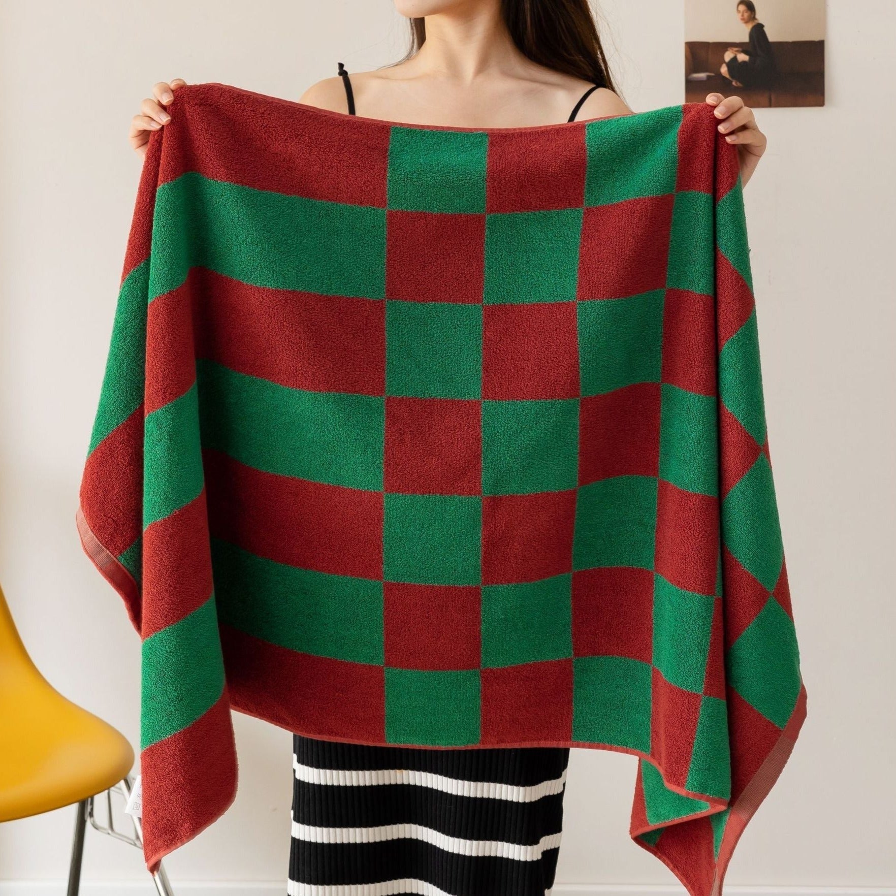 Checkered Cotton Towel - 2 Colours
