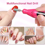 6-in-1 Electric Nail Drill Kit with Portable Manicure and Polishing Tools