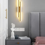 Modern LED Wall Lamp: Black/Gold Acrylic Room Decoration Light