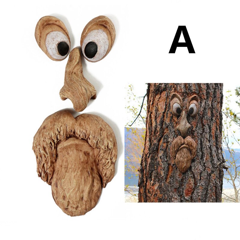 Eyes of Nature: Tree Face Bird Feeder Station