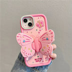 Lovely 3D Folded Butterfly Shockproof iPhone Case