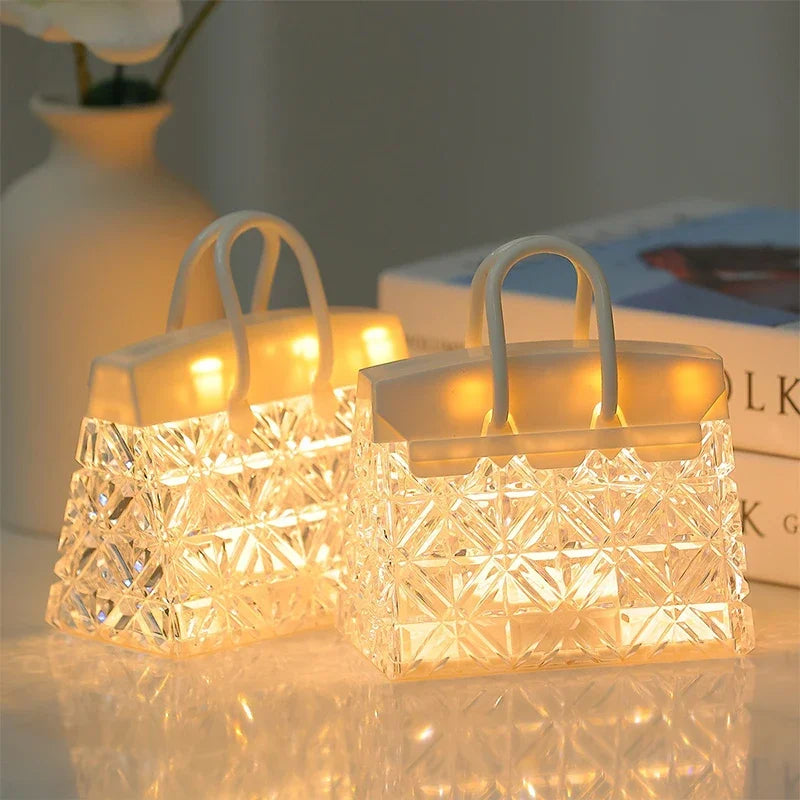 CrystalBag | Creative Acrylic Night Light in Handbag Shape