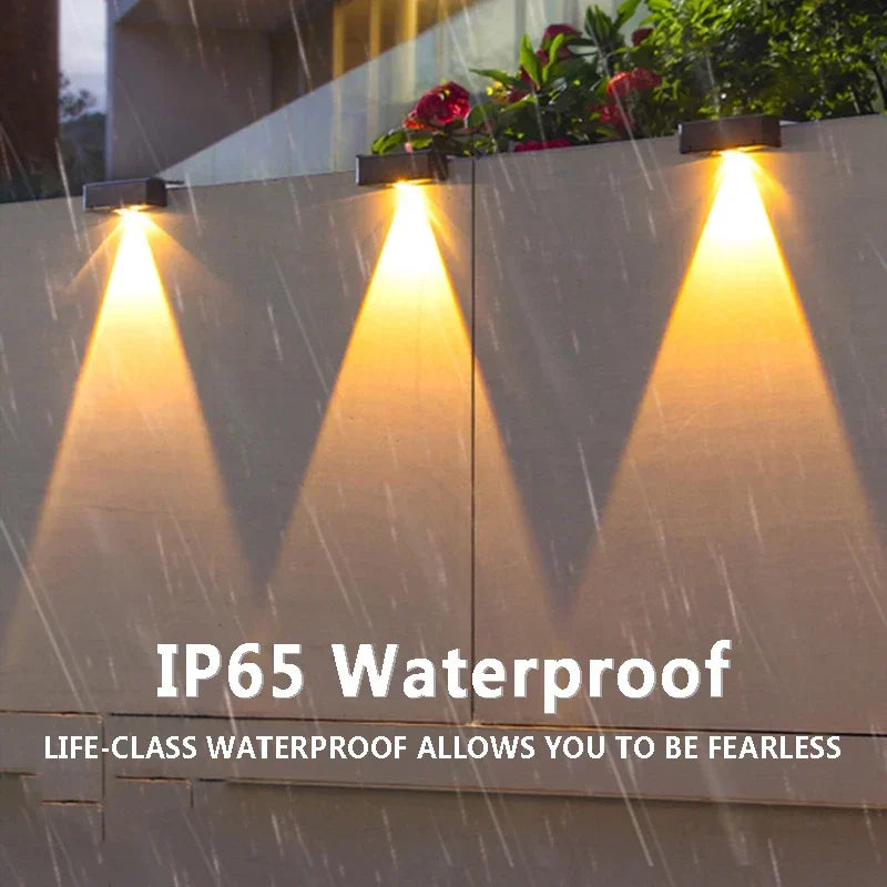 Lumora LED Solar Wall Light Outdoor | 3 Light Modes | IP65 Waterproof | Garden, Balcony & Fence Lighting Without Wires