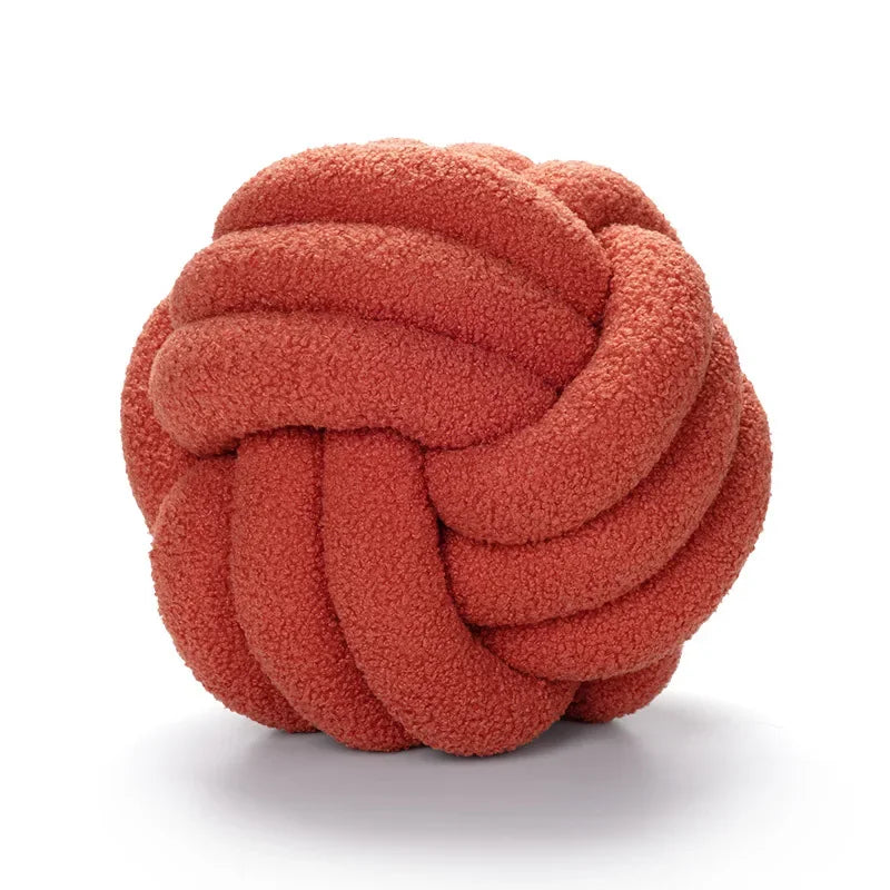 Boucle Rope Knot Ball Cushion