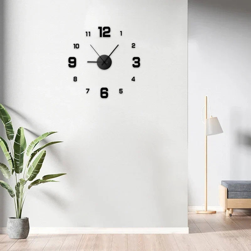 Creative frameless wall clock