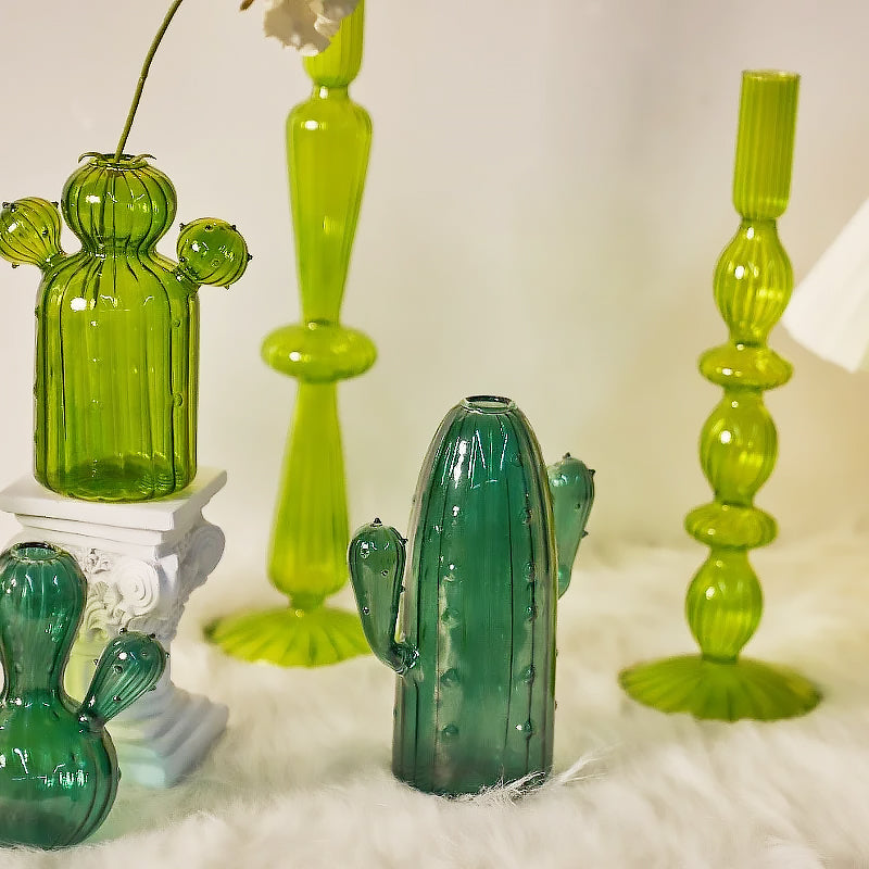 Cactus Glass Vase