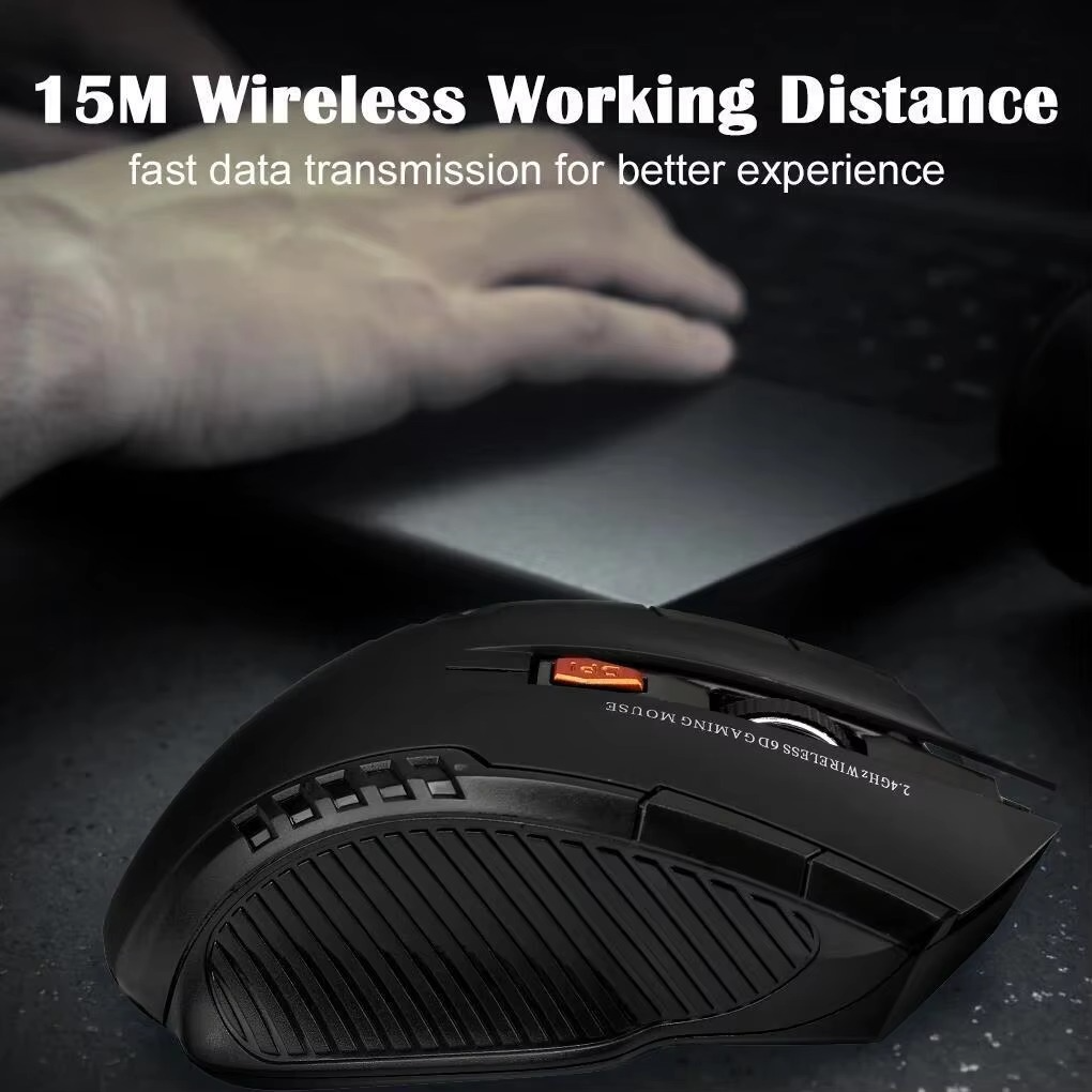 Precision 2.4G Wireless Optical Mouse with USB Receiver