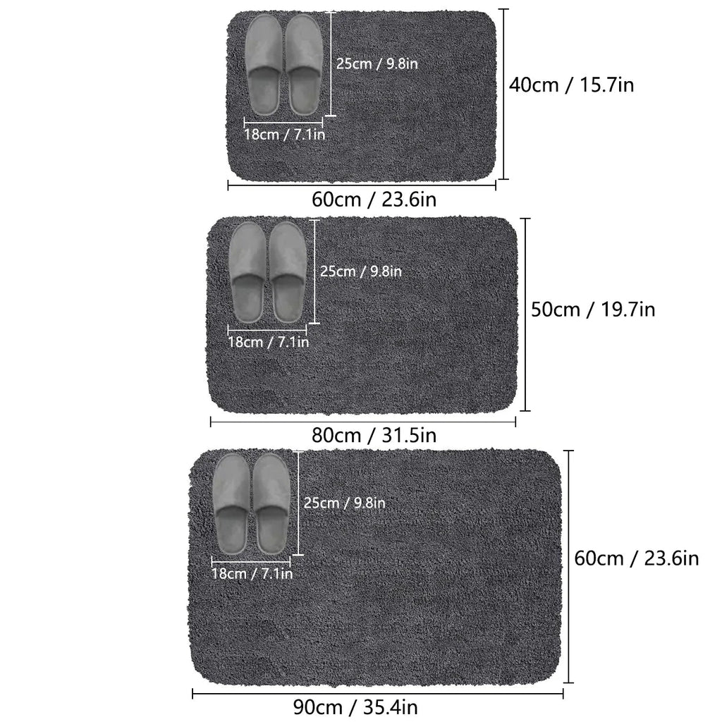 Softura | Fluffy Bath Mat | Absorbent & Nonslip