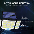 Solar Wall Light LumoGuard 318LED | Motion Sensor & 3 Lighting Modes | IP65 Waterproof for Garden, Terrace & Fence