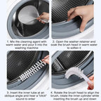 Washing Machine Crevice Cleaning Brush with Flexible Nylon Bristles