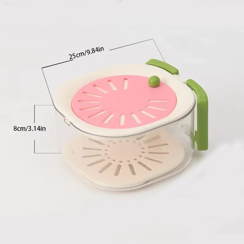 Dust-Proof Fruit Drainer Basket