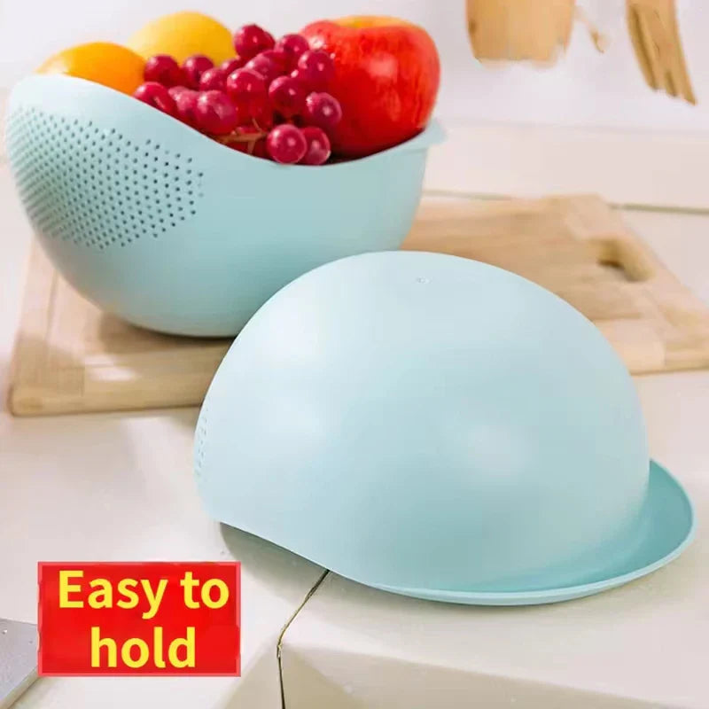 KlarSieb Multifunctional Strainer | Travel Strainer & Draining Basket | For Fruits, Vegetables & Rice | Ergonomic Design