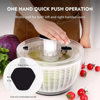 6.3 QT One-Handed Salad Spinner with Easy Press Drying System