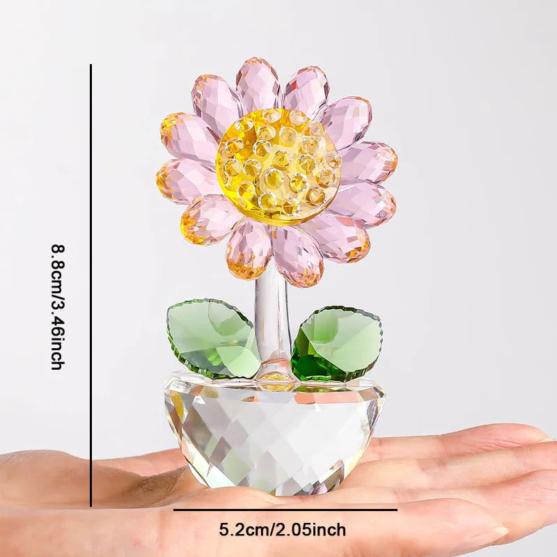 Crystal Glass Sunflower