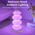 AuraGlow LED table lamp | 16 RGB colors & warm white | Touch dimming | USB operation | 3W