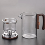 Magical Glass Teapot with Built-In Strainer and Heat-Resistant Handle