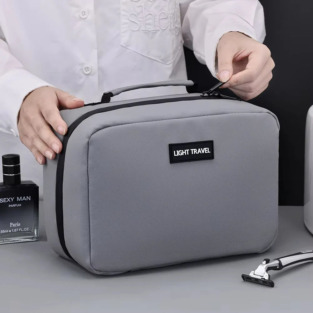 Packvard Men's Toiletry Bag Travel | 24×16×11 cm | Water-repellent & Tear-resistant | With Carry Handle & Plenty of Storage