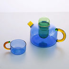 Colorful glass tableware