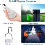 Solar lamp with solar panel – Energy-saving LED lamp for indoor and outdoor use