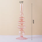 Lilac Candle Holder made of Glass