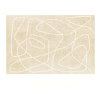 Japanese Minimalist Plush Area Rug with Non-Slip Backing