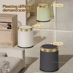 Modern rectangular waste bin | With lid & removable inner bin | For kitchen, bathroom & office