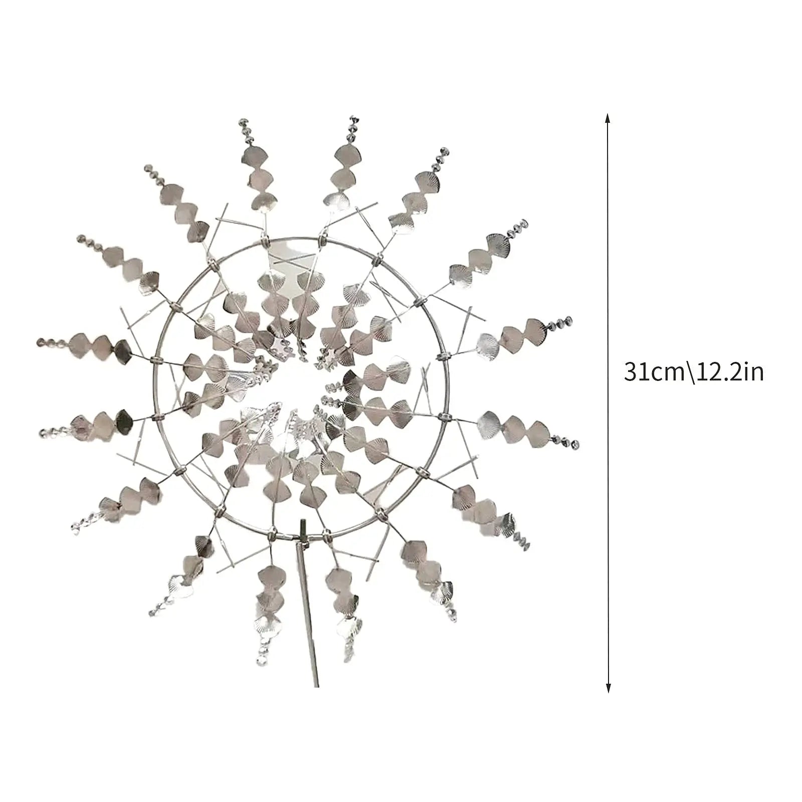 Unique Solar-Powered Kinetic Metal Windmill Spinner - Magical Wind Collectors for Patio, Garden, Lawn Outdoor Decoration