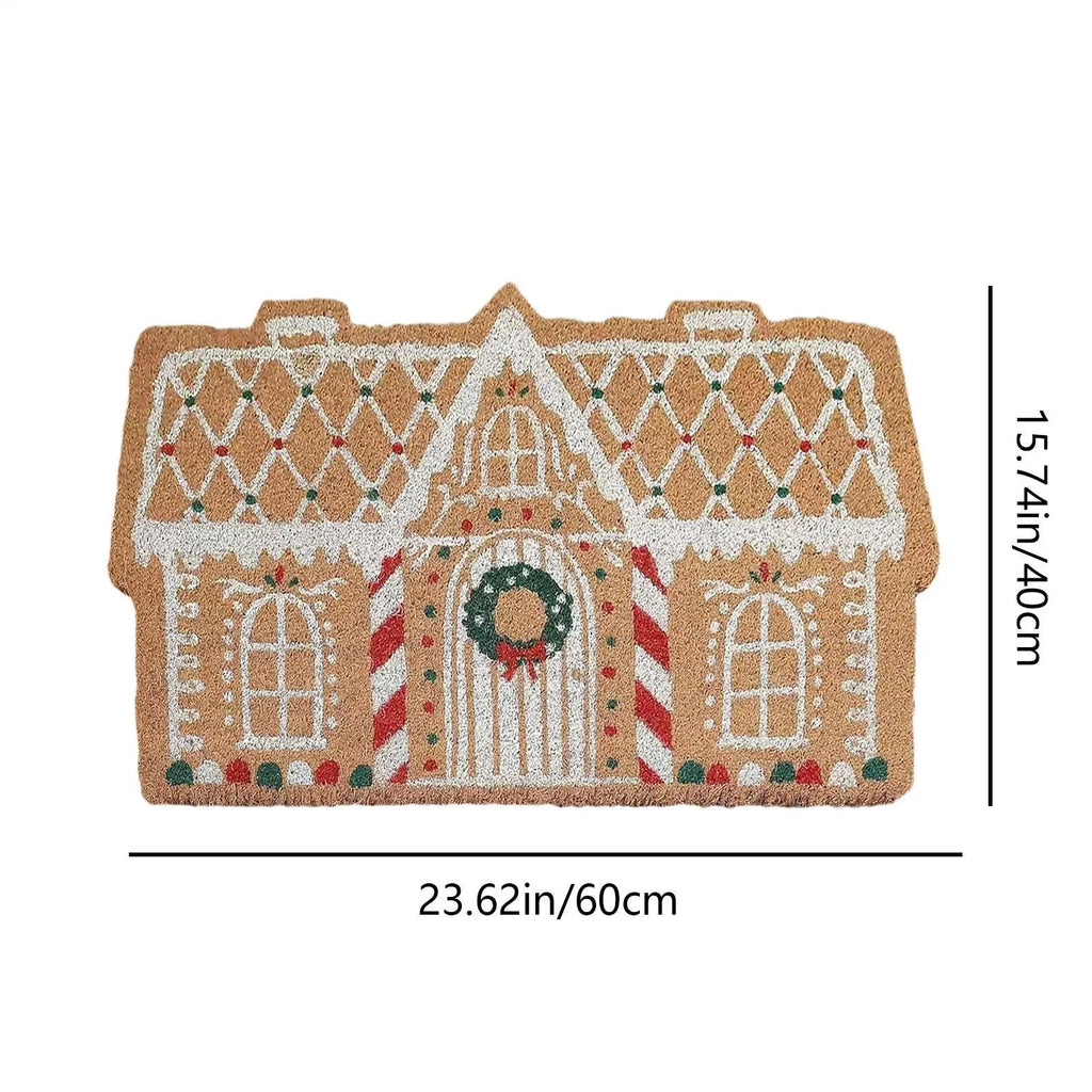 Christmas doormat Imitation Cashmere Non-slip Rug