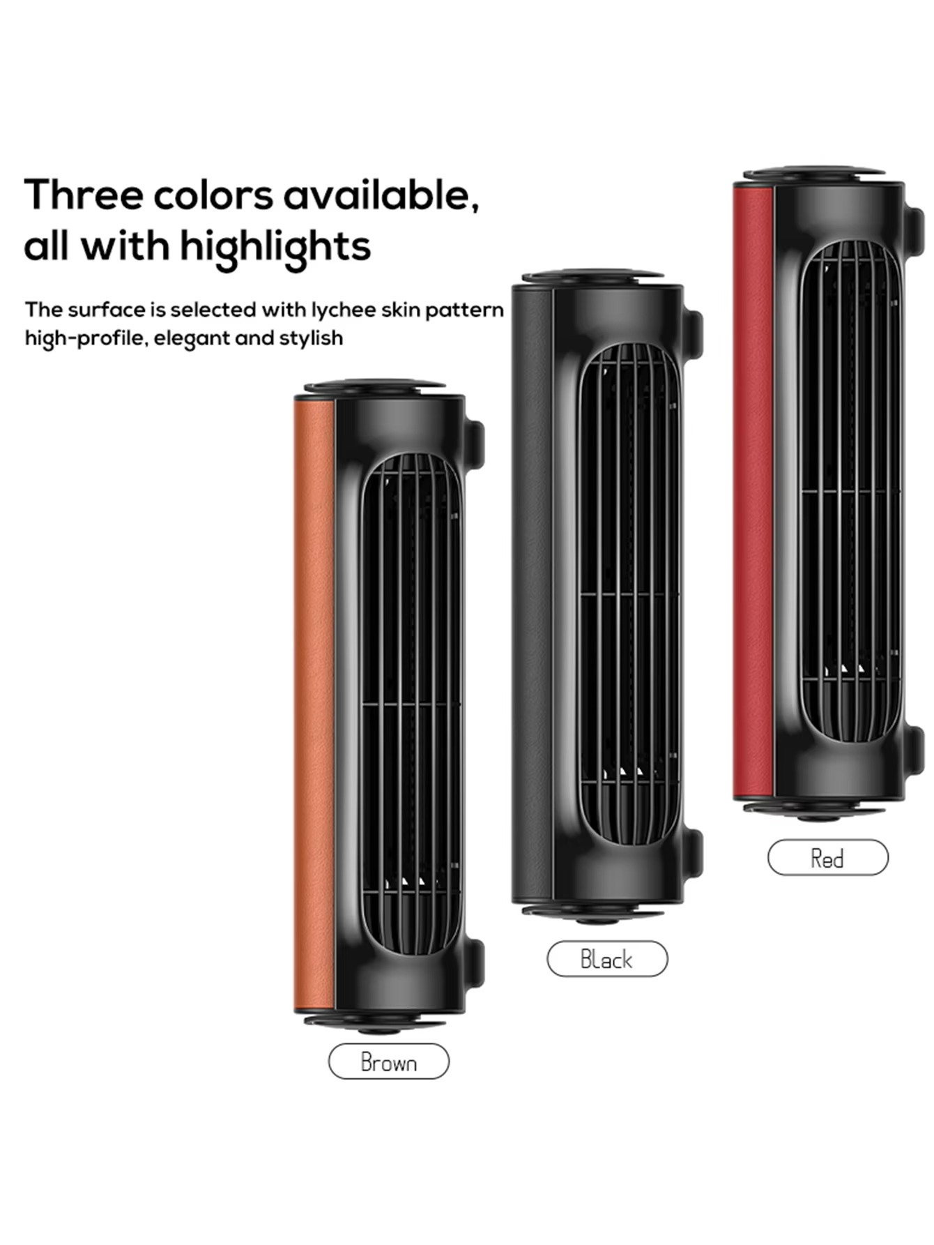 Portable USB Car Seat Fan with Adjustable Headrest Strap