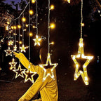 Solar Moon Star Lamp LED String Lights Decoration