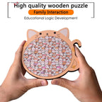 Wooden Cat Craze Wooden Art Puzzle