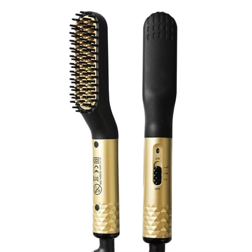 Professional Mini Ceramic Beard Straightening Brush