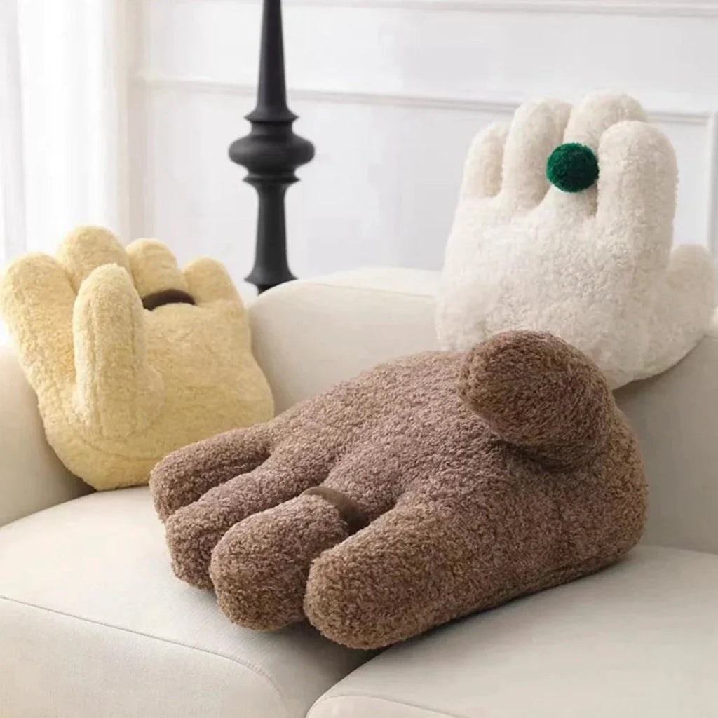 Fluffy Hand Cushions with Ring