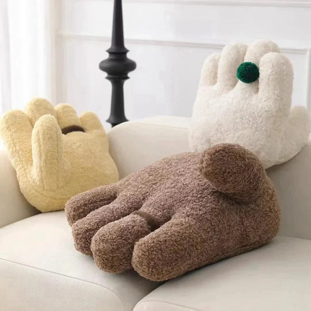 Fluffy Hand Cushions with Ring