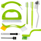 Fugenix Cleaning Brush Set | 9-Pack Grout & Groove Brushes | Ergonomic & Reusable | For Bathroom, Kitchen & Windows