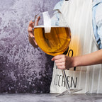 Huge 106 Oz Wine Glass and Beer Mug Combo - 3000ML Extra Large Crystal Glass for Parties, Weddings, and Celebrations