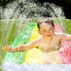 AquaRush Water Slide | Inflatable Water Slide with Sprinkler Function | For Garden & Outdoor | Summer Fun for Kids