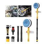 Rotating, water-powered brush