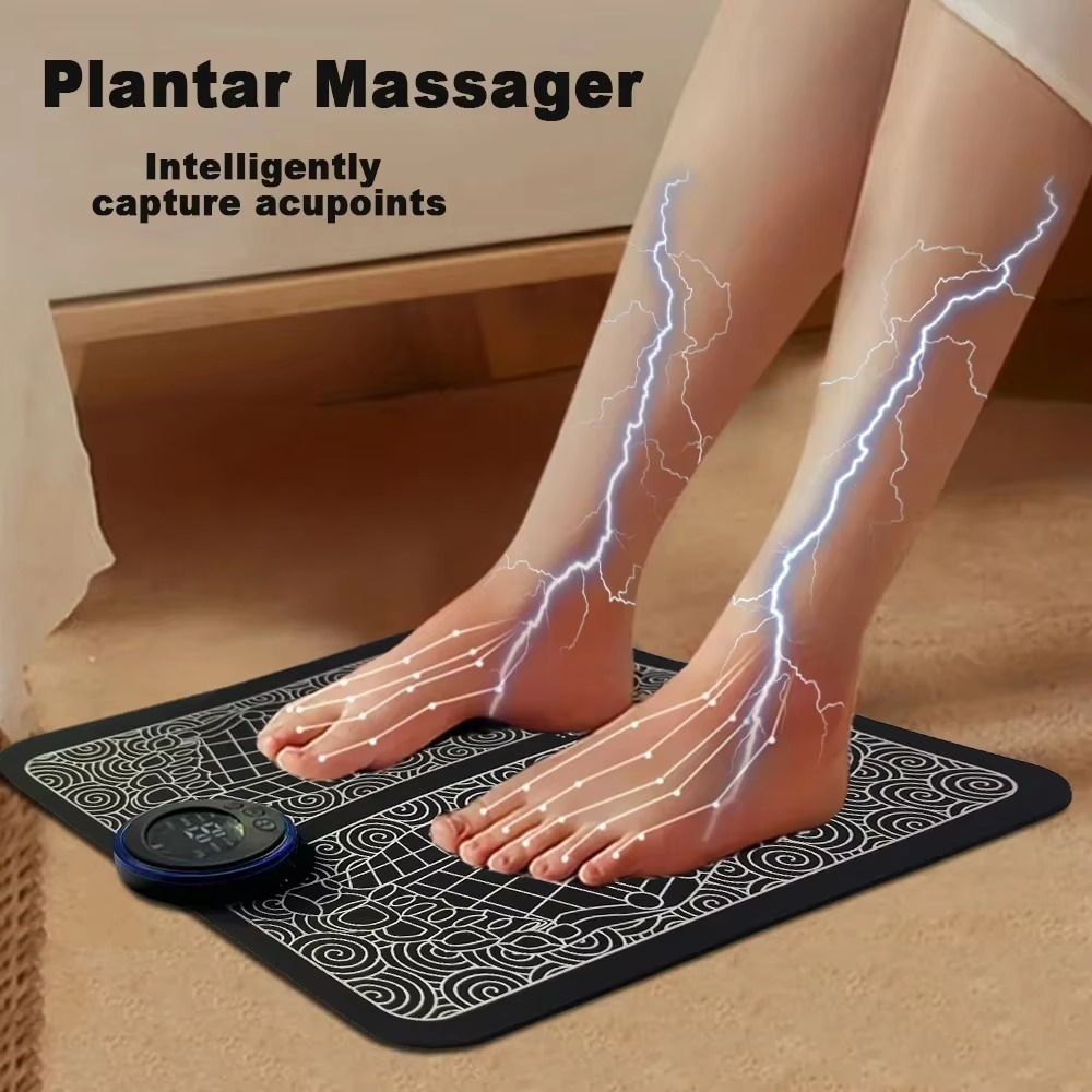 Electric Foot Massager Pad for Muscle Relaxation and Recovery