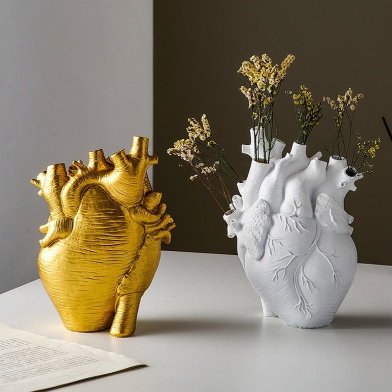 Heart Dry Plants Artificial Vase