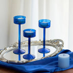 3-Piece Tealight Glass Candle Holder Set